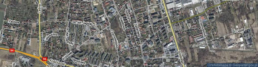 Zdjęcie satelitarne Wrzosowa ul.