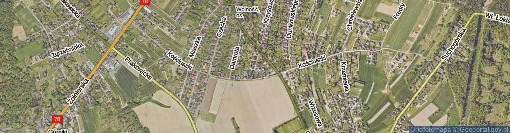 Zdjęcie satelitarne Wróbla Jana ul.