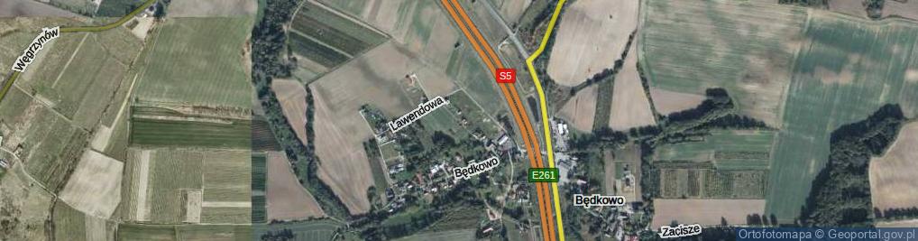 Zdjęcie satelitarne Wrzosowa ul.