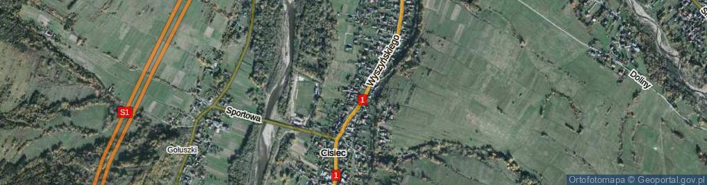 Zdjęcie satelitarne Wrzosowa ul.