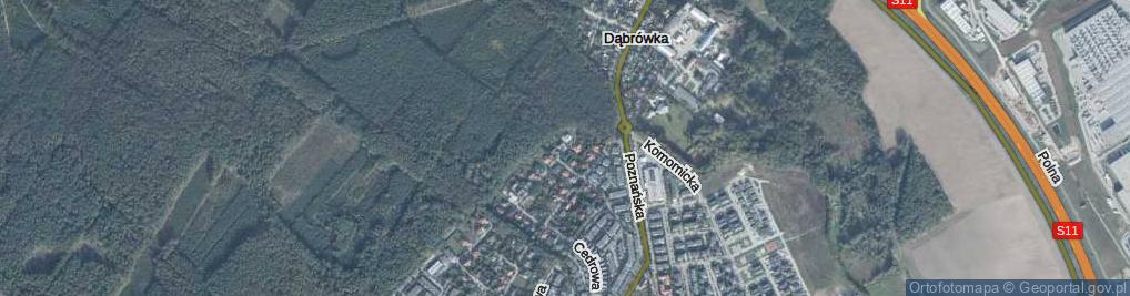 Zdjęcie satelitarne Wrzosowa ul.