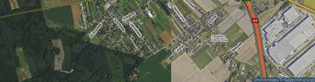 Zdjęcie satelitarne Wrzosowa ul.