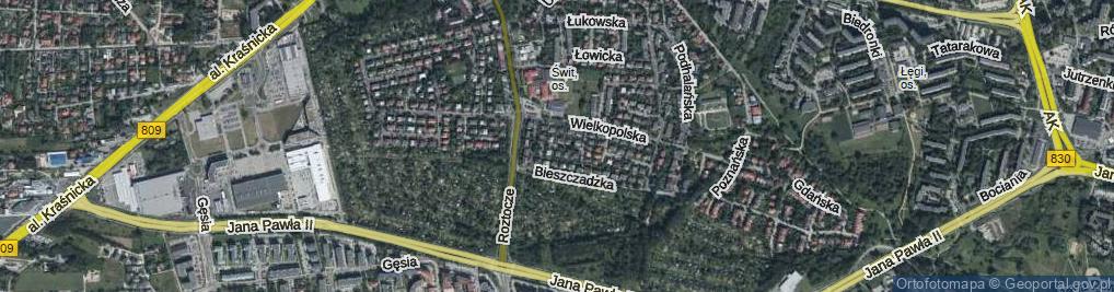 Zdjęcie satelitarne Wrocławska ul.