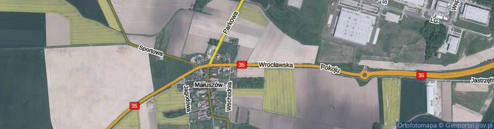 Zdjęcie satelitarne Wrocławska ul.