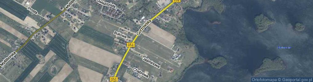 Zdjęcie satelitarne Wrzosowa ul.