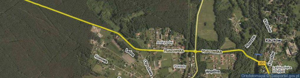 Zdjęcie satelitarne Wrzosowa ul.