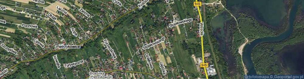 Zdjęcie satelitarne Wrzosowa ul.