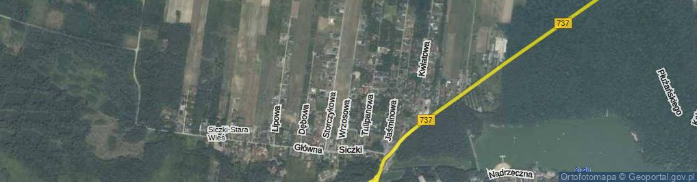 Zdjęcie satelitarne Wrzosowa ul.