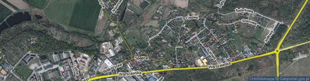 Zdjęcie satelitarne Wrzosowa ul.