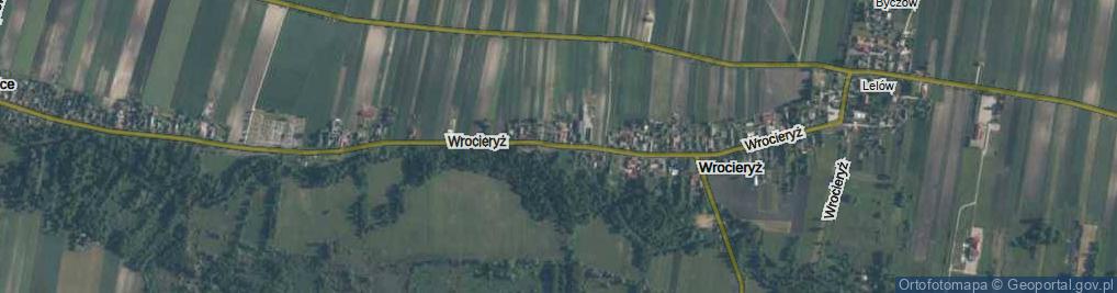 Zdjęcie satelitarne Wrocieryż ul.