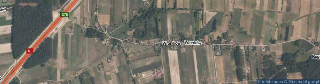 Zdjęcie satelitarne Wroników ul.