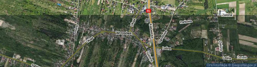 Zdjęcie satelitarne Wrzosowa ul.