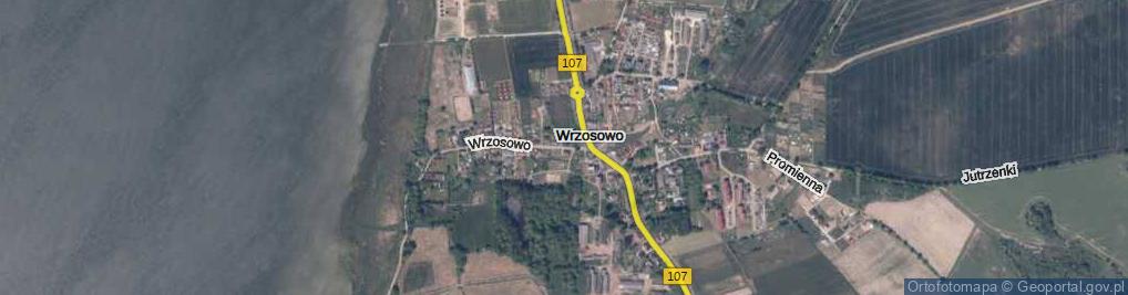 Zdjęcie satelitarne Wrzosowo ul.