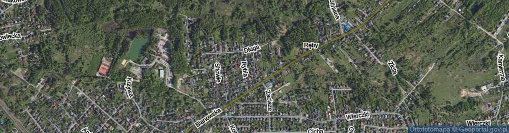 Zdjęcie satelitarne Wrzosowa ul.