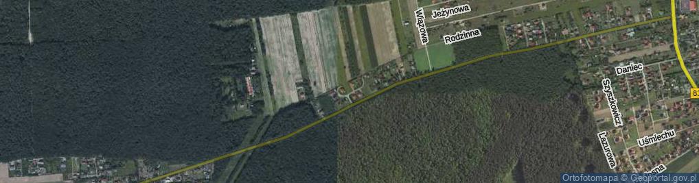 Zdjęcie satelitarne Wrzosowa ul.