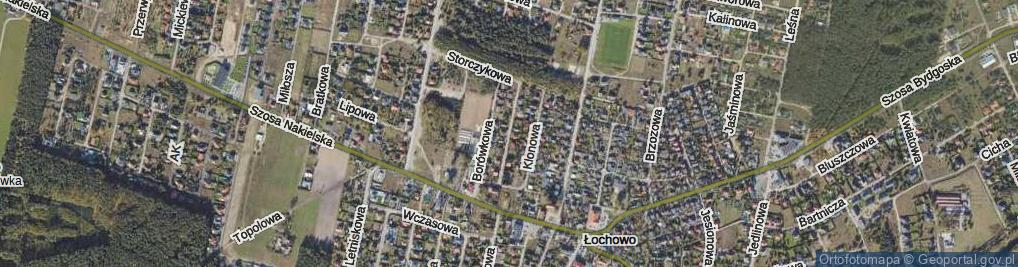 Zdjęcie satelitarne Wrzosowa ul.