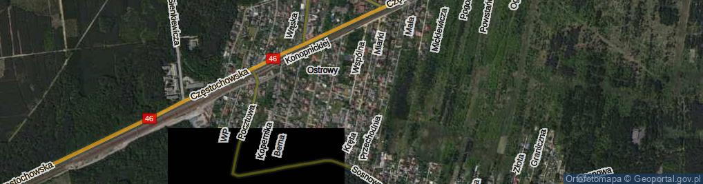 Zdjęcie satelitarne Wspólna ul.