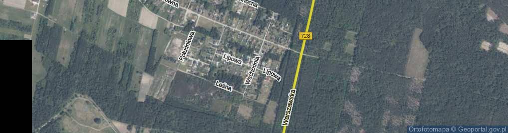 Zdjęcie satelitarne Wschodnia ul.