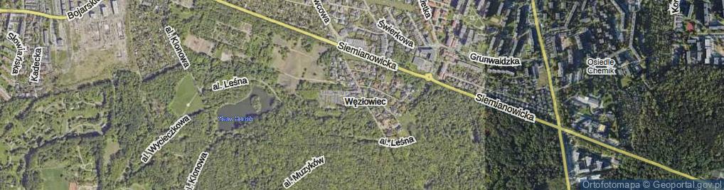 Zdjęcie satelitarne Wschodnia ul.