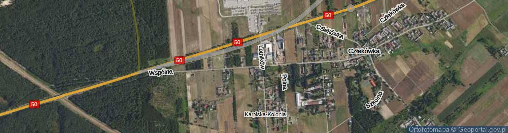 Zdjęcie satelitarne Wspólna ul.