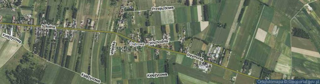 Zdjęcie satelitarne Wschodnia ul.