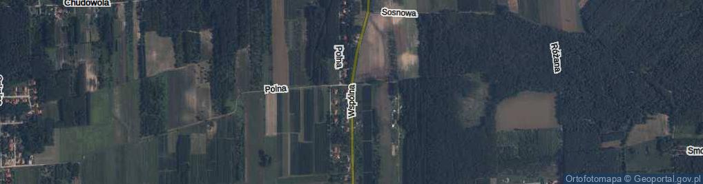 Zdjęcie satelitarne Wspólna ul.