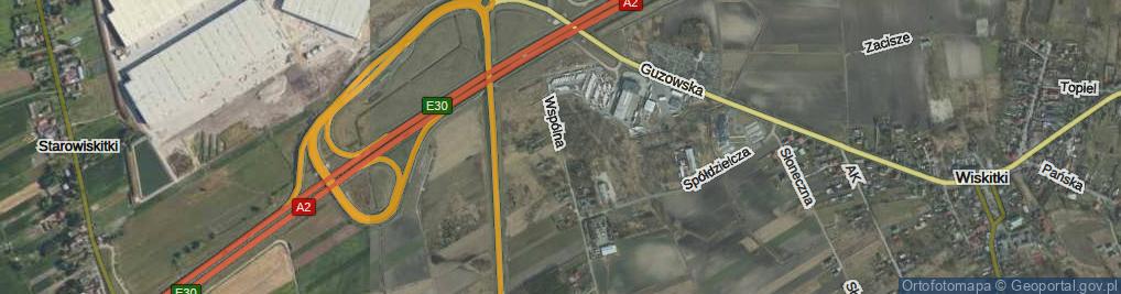 Zdjęcie satelitarne Wspólna ul.