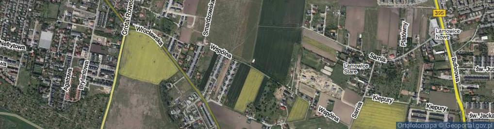 Zdjęcie satelitarne Wspólna ul.