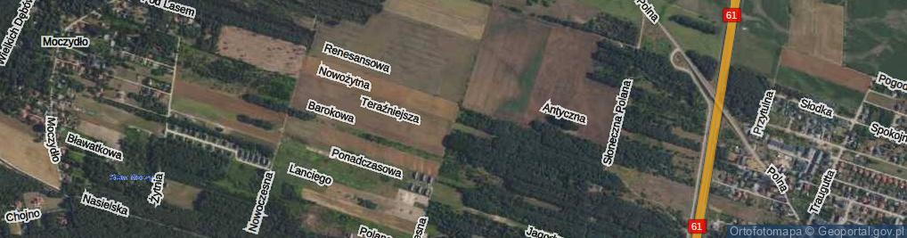 Zdjęcie satelitarne Współczesna ul.