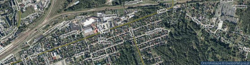 Zdjęcie satelitarne Wschodnia ul.