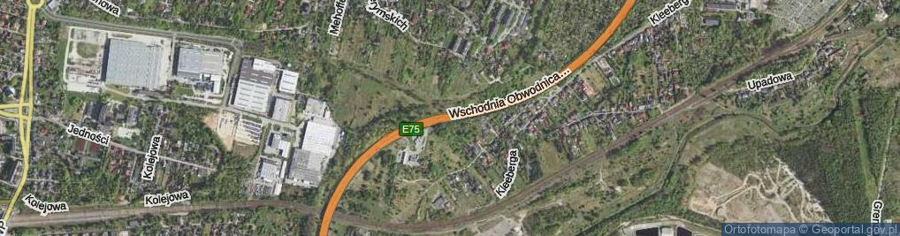Zdjęcie satelitarne Wschodnia Obwodnica GOP ul.