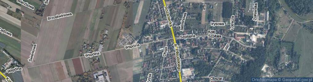 Zdjęcie satelitarne Wspólna ul.