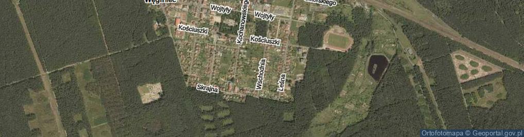 Zdjęcie satelitarne Wschodnia ul.