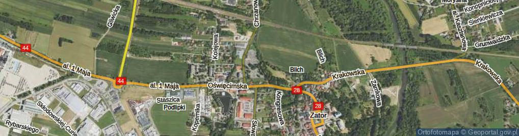 Zdjęcie satelitarne Wszystkich Świętych ul.