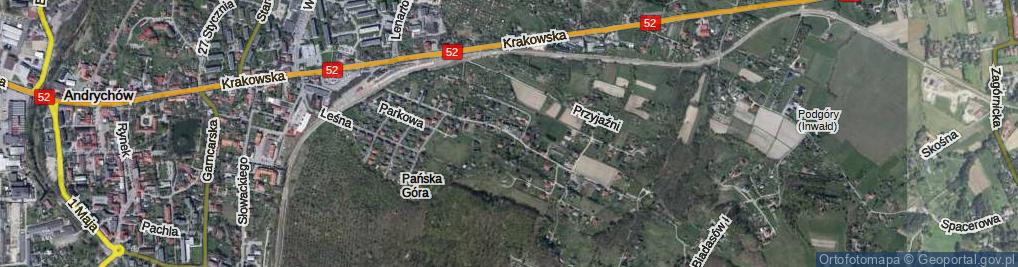 Zdjęcie satelitarne Wyzwolenia ul.