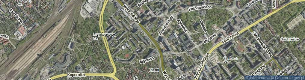 Zdjęcie satelitarne Wyszyńskiego Stefana, ks. kard. ul.