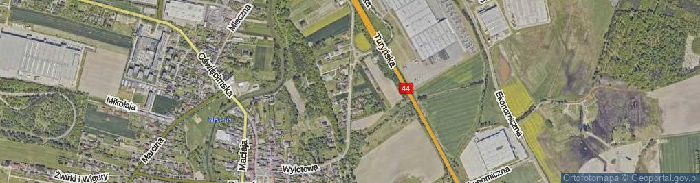 Zdjęcie satelitarne Wylotowa ul.
