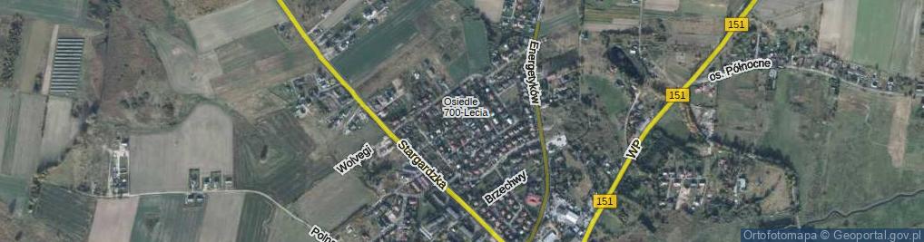 Zdjęcie satelitarne Wyspiańskiego Stanisława ul.