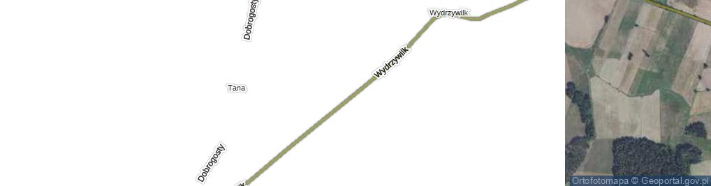 Zdjęcie satelitarne Wydrzywilk ul.