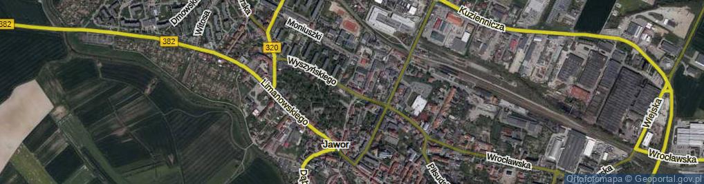 Zdjęcie satelitarne Rapackiego Adama ul.