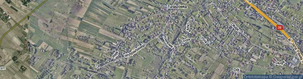 Zdjęcie satelitarne Wyspiańskiego Stanisława ul.