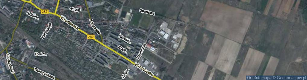 Zdjęcie satelitarne Wyszyńskiego Stefana, ks. kard. ul.