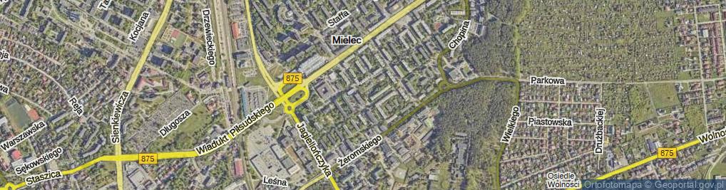 Zdjęcie satelitarne Wyspiańskiego Stanisława ul.