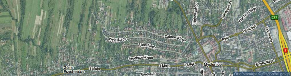 Zdjęcie satelitarne Wybickiego Józefa, gen. ul.