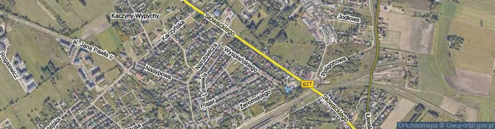 Zdjęcie satelitarne Wyspiańskiego Stanisława ul.