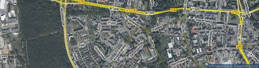 Zdjęcie satelitarne Wyszyńskiego Stefana, ks. prym. kard. ul.