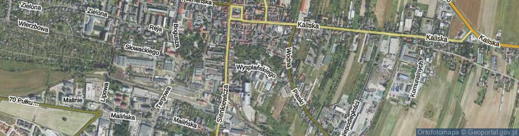 Zdjęcie satelitarne Wyspiańskiego Stanisława ul.