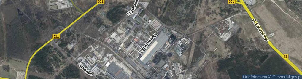 Zdjęcie satelitarne Wyżykowskiego Jana ul.