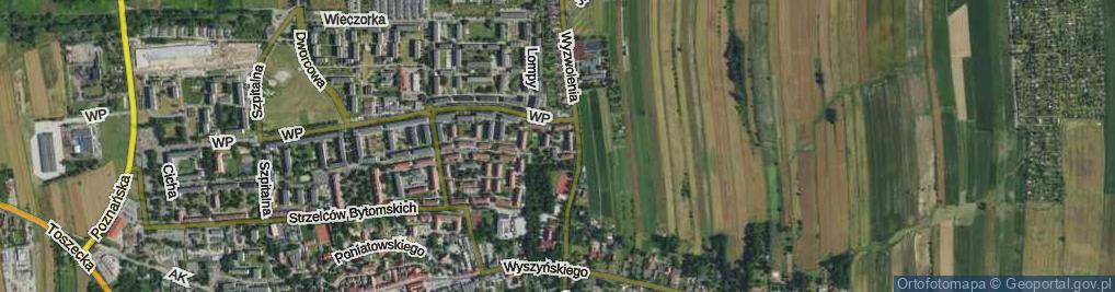 Zdjęcie satelitarne Wyzwolenia Boczna ul.