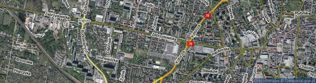 Zdjęcie satelitarne Wyspiańskiego Stanisława ul.